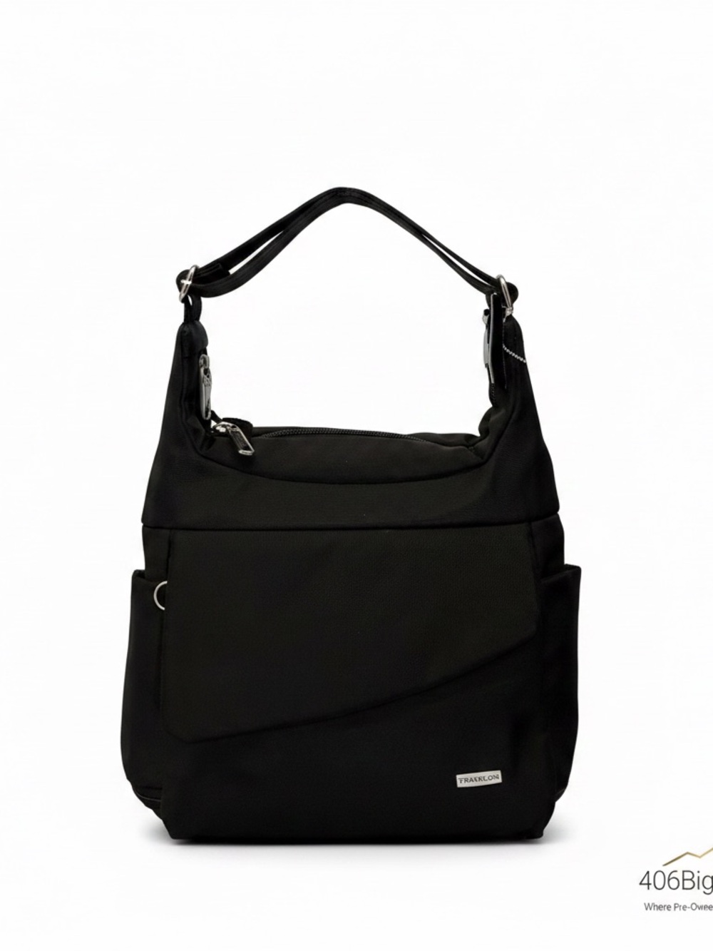 Travelon Black Shoulder Hobo Bag